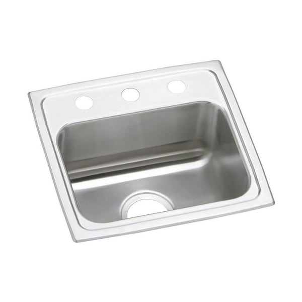 Elkay Pacemaker Stainless Steel 17 X 16 X 7-1/8 Single Bowl Top Mount Sink PSR1716MR2 - main